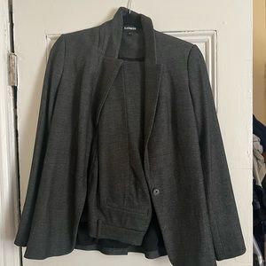 Express Charcoal Gray Pantsuit